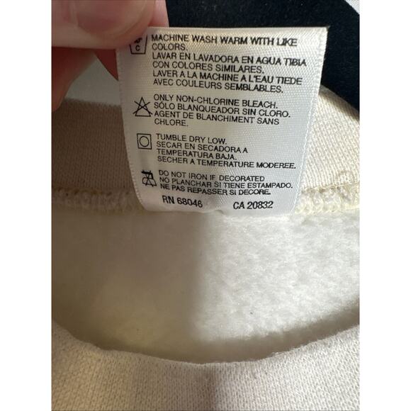 VTG San Diego Sweatshirt Men's 2XL White 90s Big Logo Made In USA - Picture 5 of 7